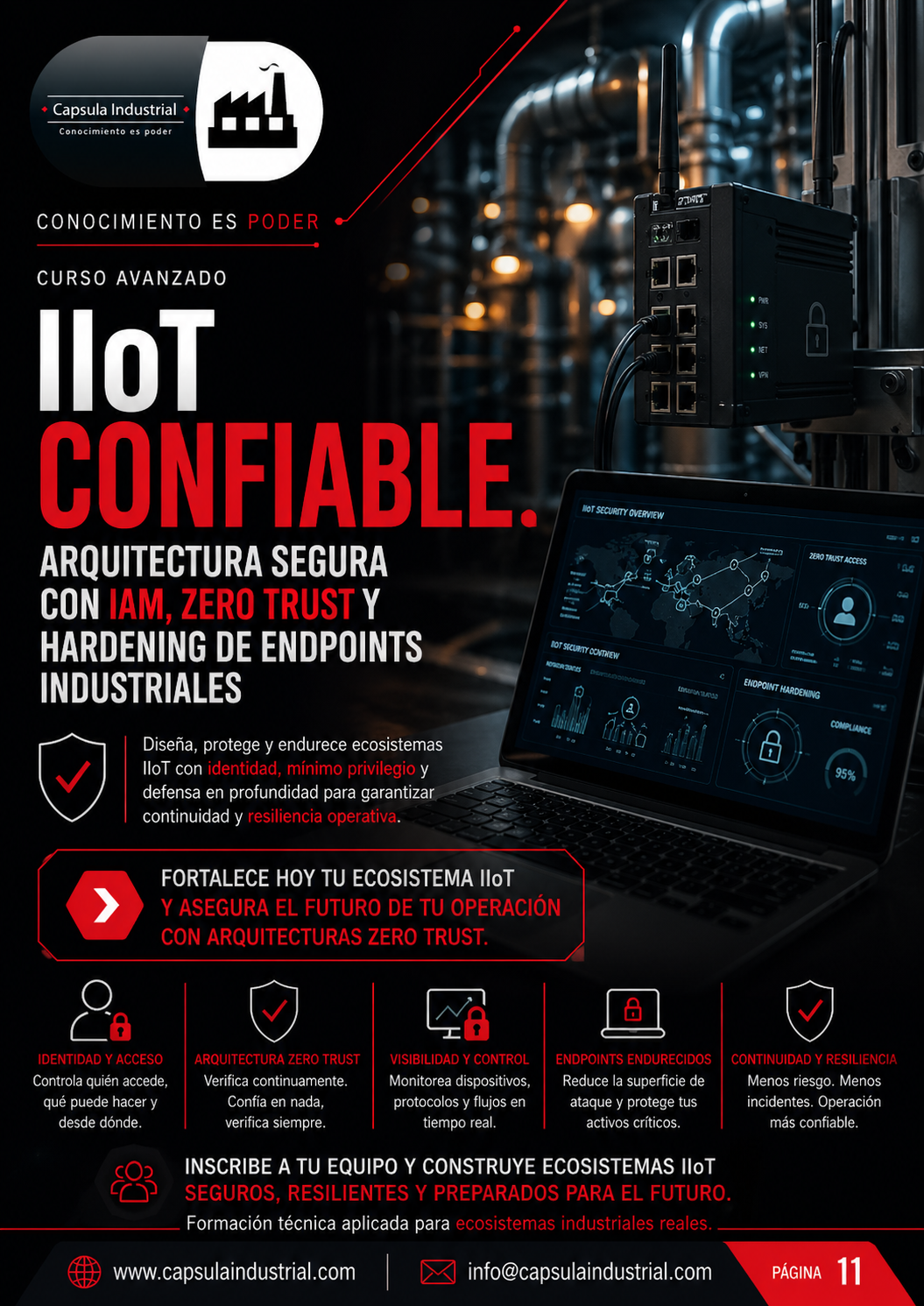 Arquitectura Segura con IAM, Zero Trust y Hardening de Endpoints Industriales
