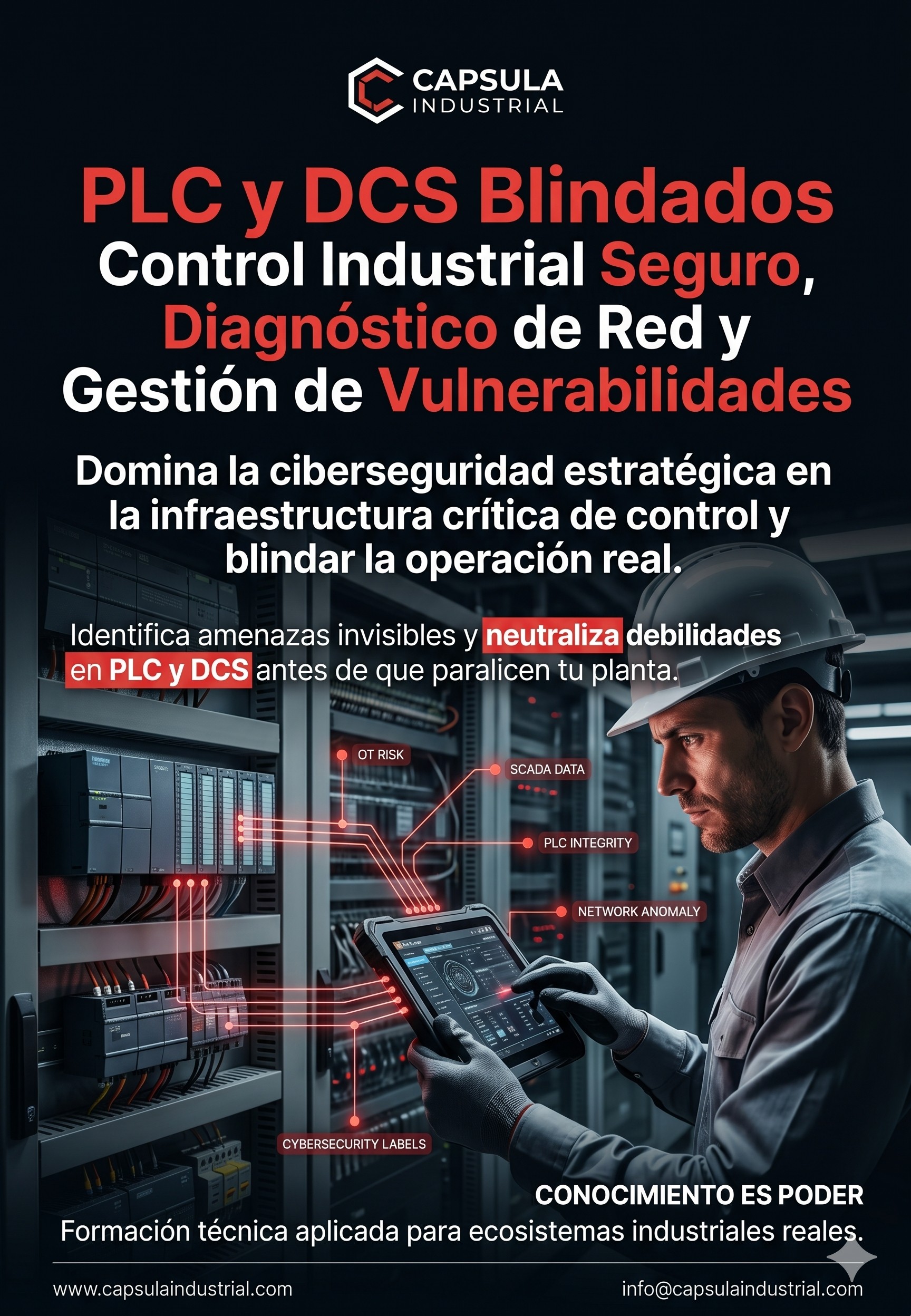 PLC y DCS Blindados_ Control Industrial Seguro, Diagnóstico de Red y Gestión de Vulnerabilidades
