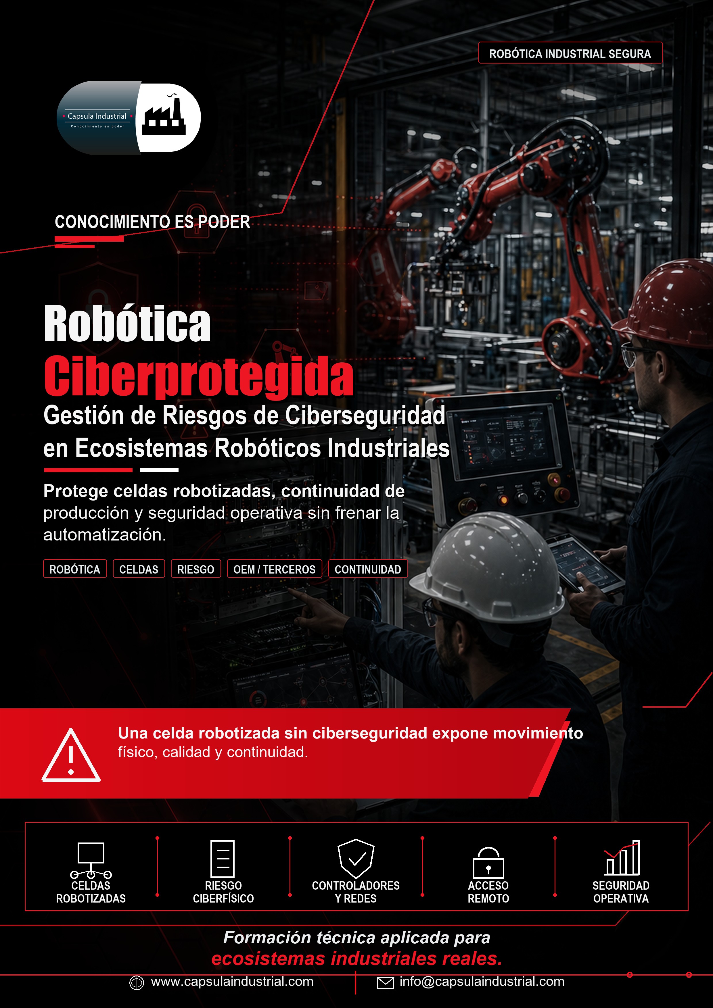 Robótica Ciberprotegida: Gestión de Riesgos de Ciberseguridad en Ecosistemas Robóticos Industriales